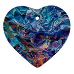 Kaleidoscopic currents Ornament (Heart)