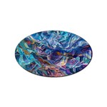 Kaleidoscopic currents Sticker Oval (10 pack)