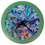 Kaleidoscopic currents Color Wall Clock