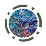 Kaleidoscopic currents Poker Chip Card Guard (10 pack)