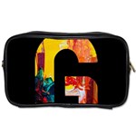 Abstract, Dark Background, Black, Typography,g Toiletries Bag (One Side)