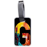 Abstract, Dark Background, Black, Typography,g Luggage Tag (two sides)