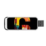 Abstract, Dark Background, Black, Typography,g Portable USB Flash (Two Sides)