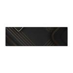 Black Background With Gold Lines Sticker (Bumper)