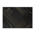 Black Background With Gold Lines Sticker A4 (100 pack)
