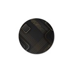 Black Background With Gold Lines Golf Ball Marker (10 pack)