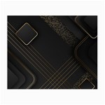 Black Background With Gold Lines Small Glasses Cloth
