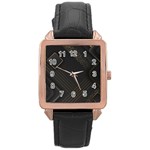  Rose Gold Leather Watch 