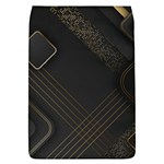 Black Background With Gold Lines Removable Flap Cover (L)