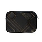 Black Background With Gold Lines Apple MacBook Pro 15  Zipper Case