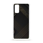 Black Background With Gold Lines Samsung Galaxy S20 6.2 Inch TPU UV Case