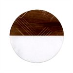  Classic Marble Wood Coaster (Round) 