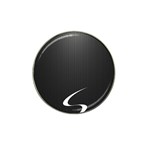 S Black Fingerprint, Black, Edge Hat Clip Ball Marker (10 pack)