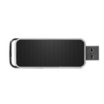 S Black Fingerprint, Black, Edge Portable USB Flash (Two Sides)