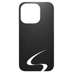 S Black Fingerprint, Black, Edge iPhone 14 Pro Black UV Print Case