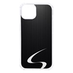S Black Fingerprint, Black, Edge iPhone 13 TPU UV Print Case