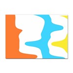 Warp Lines Colorful Multicolor Sticker A4 (10 pack)