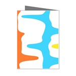 Warp Lines Colorful Multicolor Mini Greeting Cards (Pkg of 8)