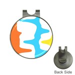 Warp Lines Colorful Multicolor Hat Clips with Golf Markers