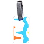 Warp Lines Colorful Multicolor Luggage Tag (one side)