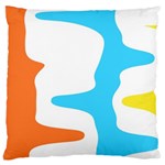 Warp Lines Colorful Multicolor Large Cushion Case (One Side)