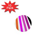 Colorful Multicolor Colorpop Flare 1  Mini Magnet (10 pack) 