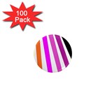 Colorful Multicolor Colorpop Flare 1  Mini Magnets (100 pack) 