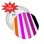 Colorful Multicolor Colorpop Flare 2.25  Buttons (10 pack) 