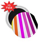 Colorful Multicolor Colorpop Flare 2.25  Magnets (10 pack) 