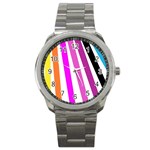 Colorful Multicolor Colorpop Flare Sport Metal Watch