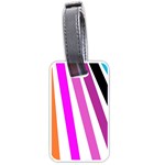 Colorful Multicolor Colorpop Flare Luggage Tag (one side)