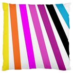 Colorful Multicolor Colorpop Flare Large Cushion Case (Two Sides)