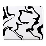 Black And White Swirl Background Large Mousepad