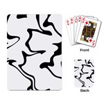 Black And White Swirl Background Playing Cards Single Design (Rectangle)