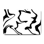 Black And White Swirl Background Small Doormat