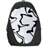 Black And White Swirl Background Backpack Bag