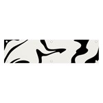 Black And White Swirl Background Banner and Sign 4  x 1 