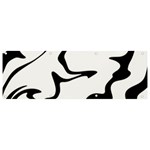 Black And White Swirl Background Banner and Sign 9  x 3 
