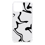 Black And White Swirl Background iPhone 13 mini TPU UV Print Case