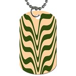 Swirl Pattern Abstract Marble Dog Tag (Two Sides)