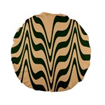 Swirl Pattern Abstract Marble Standard 15  Premium Flano Round Cushions