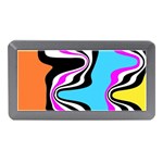 Liquid Warp Background Orange Blue Memory Card Reader (Mini)