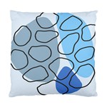 Boho Blue Deep Blue Artwork Standard Cushion Case (Two Sides)
