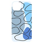 Boho Blue Deep Blue Artwork iPhone 14 Plus Black UV Print Case