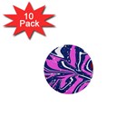Texture Multicolour Grunge 1  Mini Buttons (10 pack) 