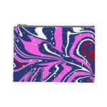 Texture Multicolour Grunge Cosmetic Bag (Large)