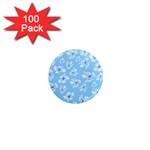 Flowers Pattern Print Floral Cute 1  Mini Magnets (100 pack) 
