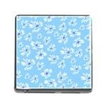 Flowers Pattern Print Floral Cute Memory Card Reader (Square 5 Slot)