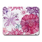 Violet Floral Pattern Small Mousepad