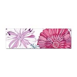 Violet Floral Pattern Sticker (Bumper)